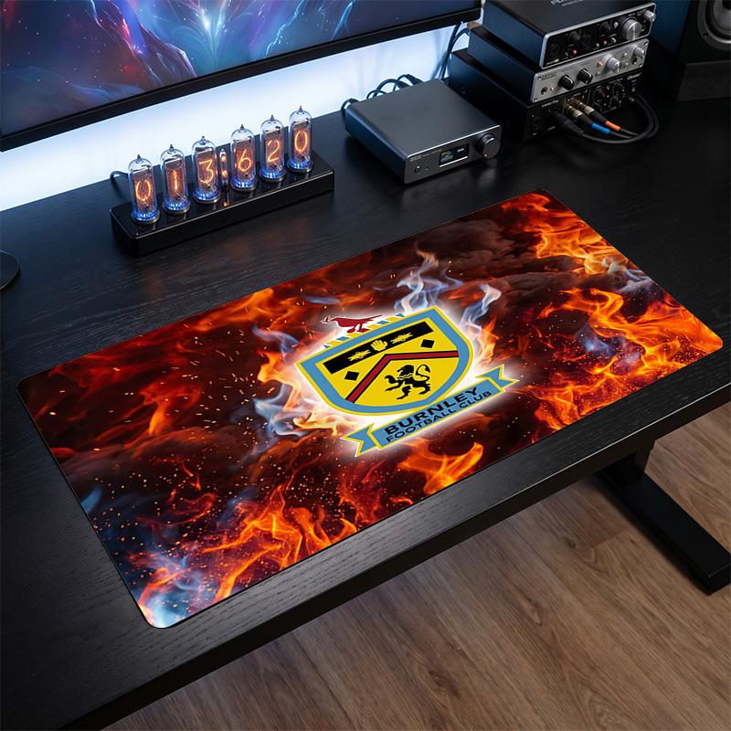 Burnley Football Print Large Mouse Pad, Anti-Slip Extended Gaming Desk Mat for Office Home