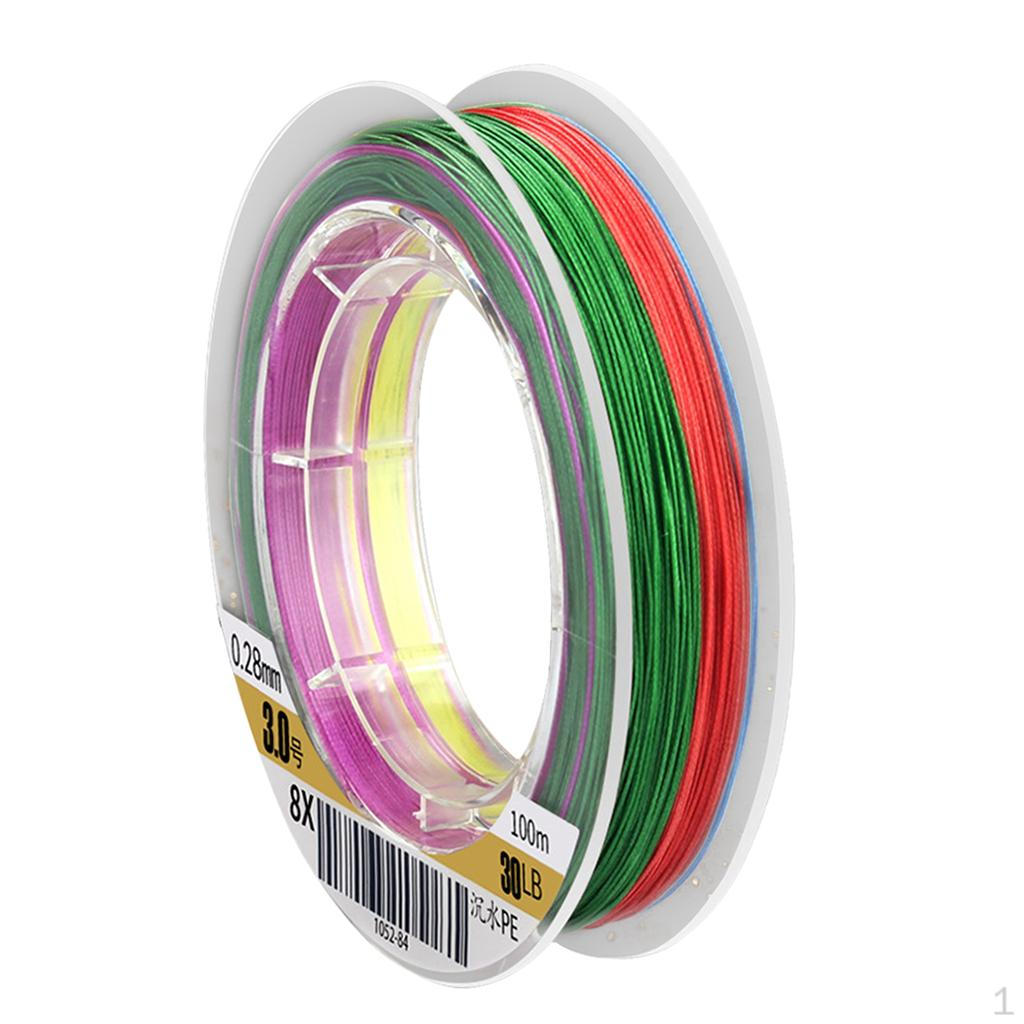Strong PE Braided Saltwater Fishing Line 4/8 Strands 12/15LB