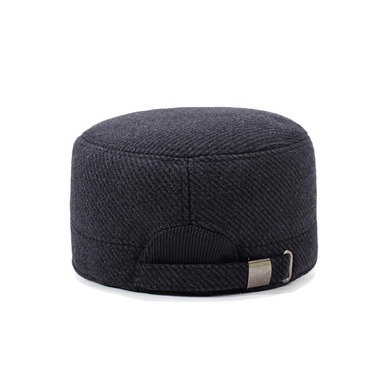 Autumn Winter Middle-Aged S Flat Cap Men' Outdoor Warm Cotton Hat Coldproof Ear Protection Cap