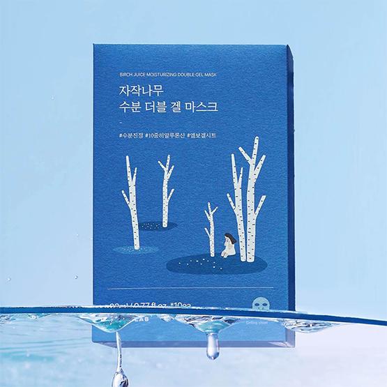 [ROUND LAB] Birch Juice Moisturizing Double Gel Mask 23ml*10EA