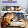 3Pcs Wolf Dreamscape Bedding Set Quilt Cover Pillowcase Home Christmas Xmas Halloween Gift 1 Duvet Cover 2 Pillowcase M928423