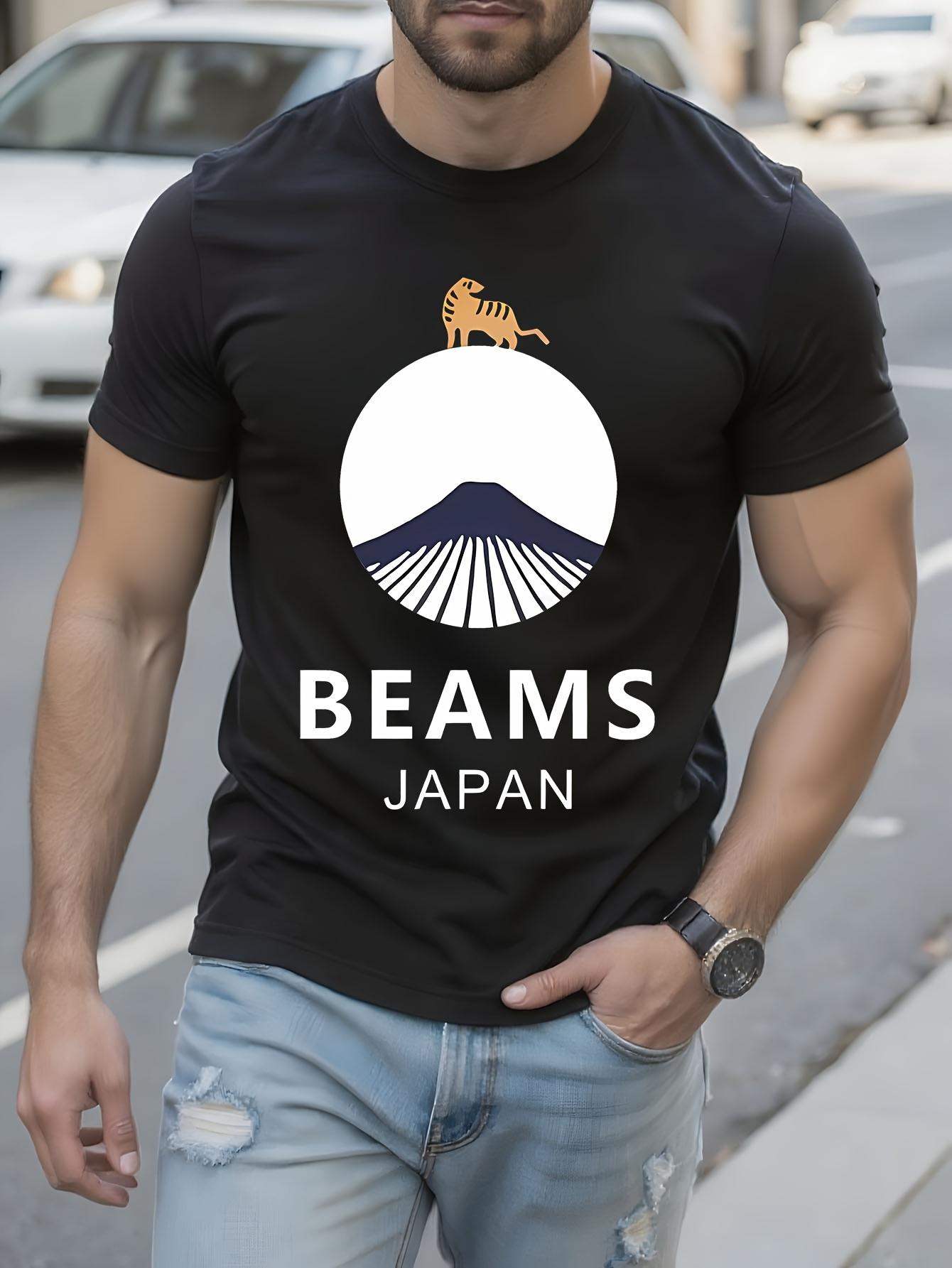 BEAMS JAPAN Wo Graphic Tshirt Graphic Tshirt - Black with... L