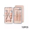 Luxurious Stainless Steel Infant Manicure & Pedicure Set Nail Clippers Cleaner Cutter Nail File Kit