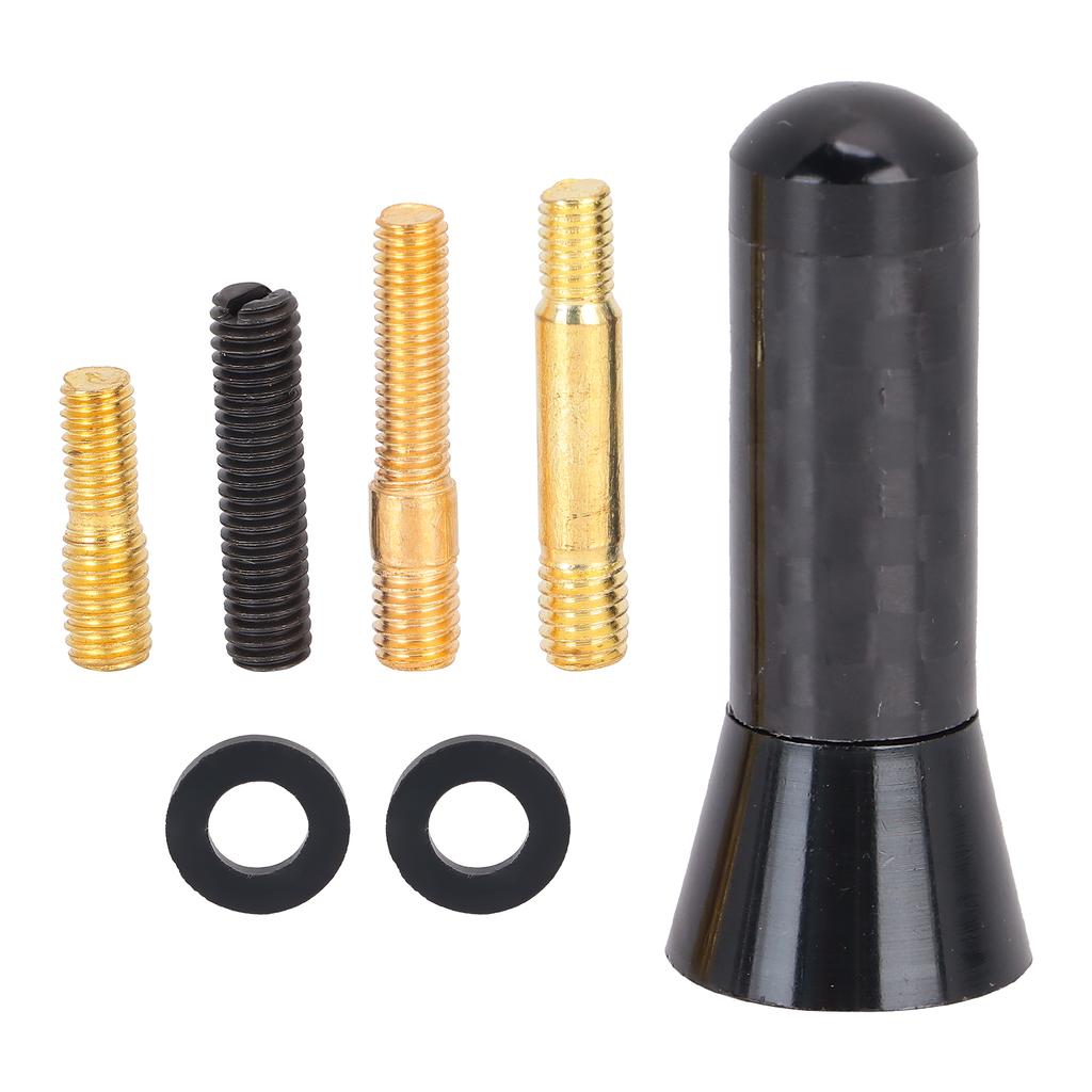 3.5cm1.4in Antenna Short Aluminium Alloy Carbon Fiber Automobile Modification Universal