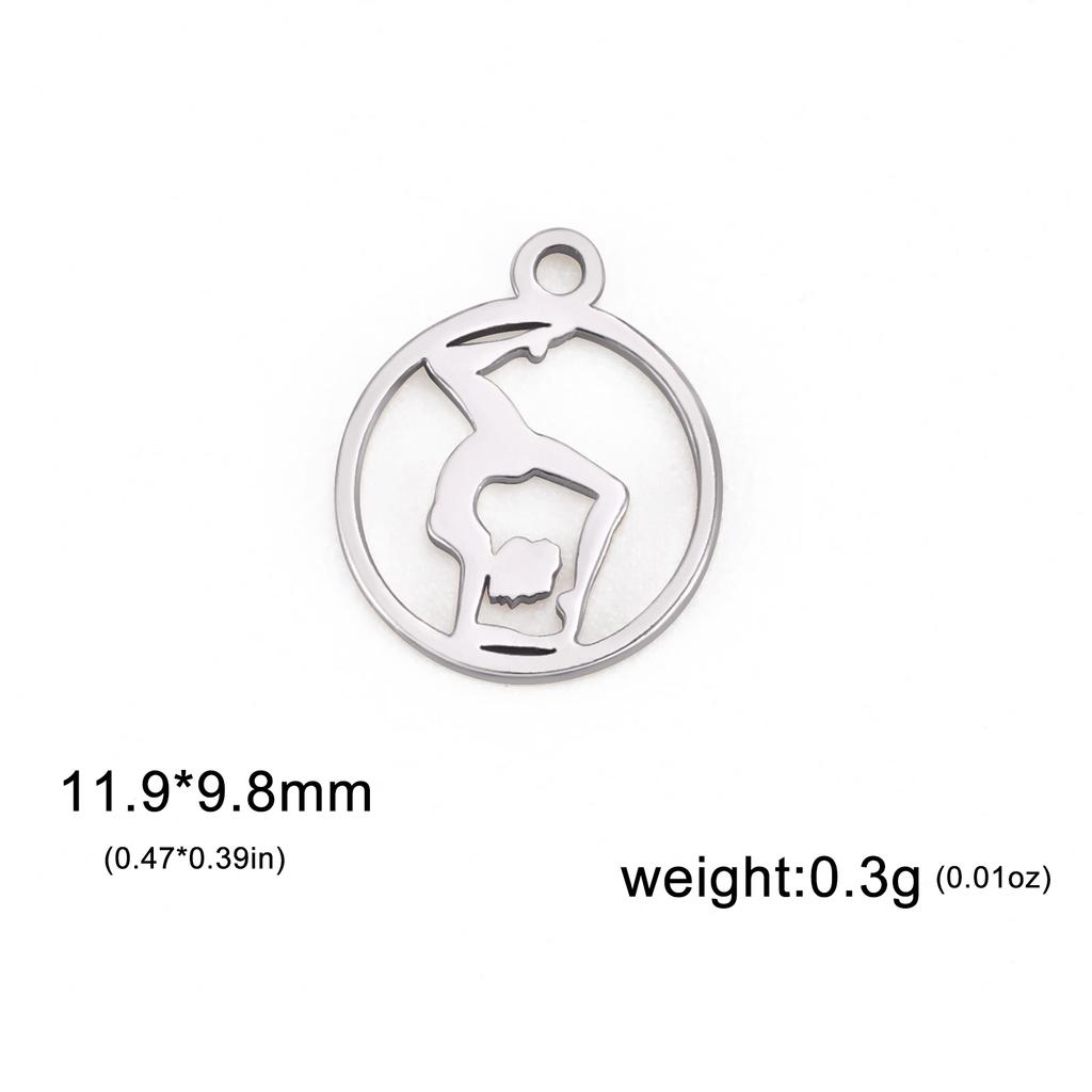 5pcs/lot Stainless Steel Gold Charms Irish Knot Hand Sun Flower Tree Ribbon Pentagram DIY Pendant for for Jewelry Making