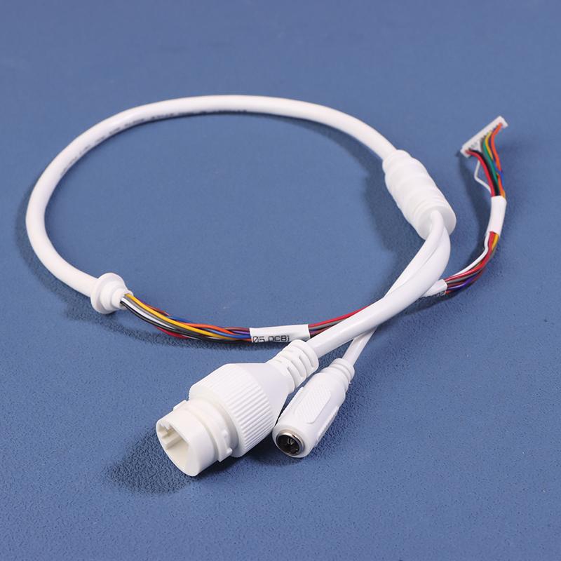 12Pin 8/10Core Poe Network Port Dc Female Power Wire Connector Cable For Ip Dome Camera Monitoring Ip Cable