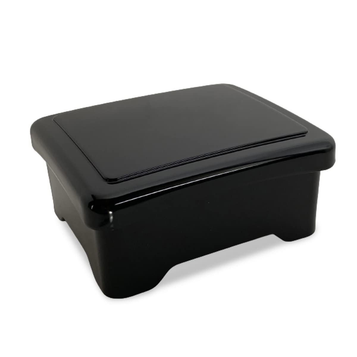 

Unaju Kozukidon Matte Black with Red Made in Japan J-Kitchens (Eel) Box, (Eel Bowl), Interior, чёрный