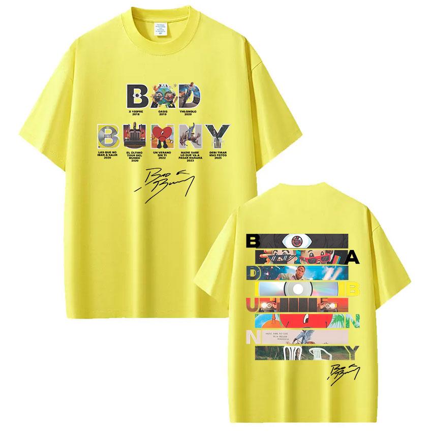 ZX Rapper Bad Bunny Album Cover Tshirt Debi Tirar Mas Fotos DTMF Graphic T Shirts Men Women Fashion Hip Hop Tshirts Streetwear