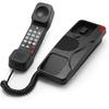 BHBL Corded Phone Trimline with SOS Emergency Button,Adjustable Ringer Volume,Wall Mountable American Telephone Black