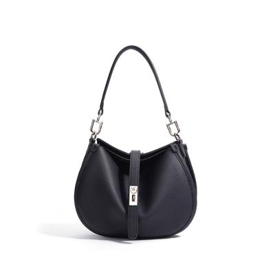 New Women's Genuine Leather Crescent Bag Niche Luxury Design Hand Shoulder Crossbody Bag Fashion Minimalist Classic Commuter Daily Use Bag