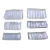 Folded Clothes Organizer Closet Compartmented Storage Box Clothes Separator Bag for Underwear Trousers Grey