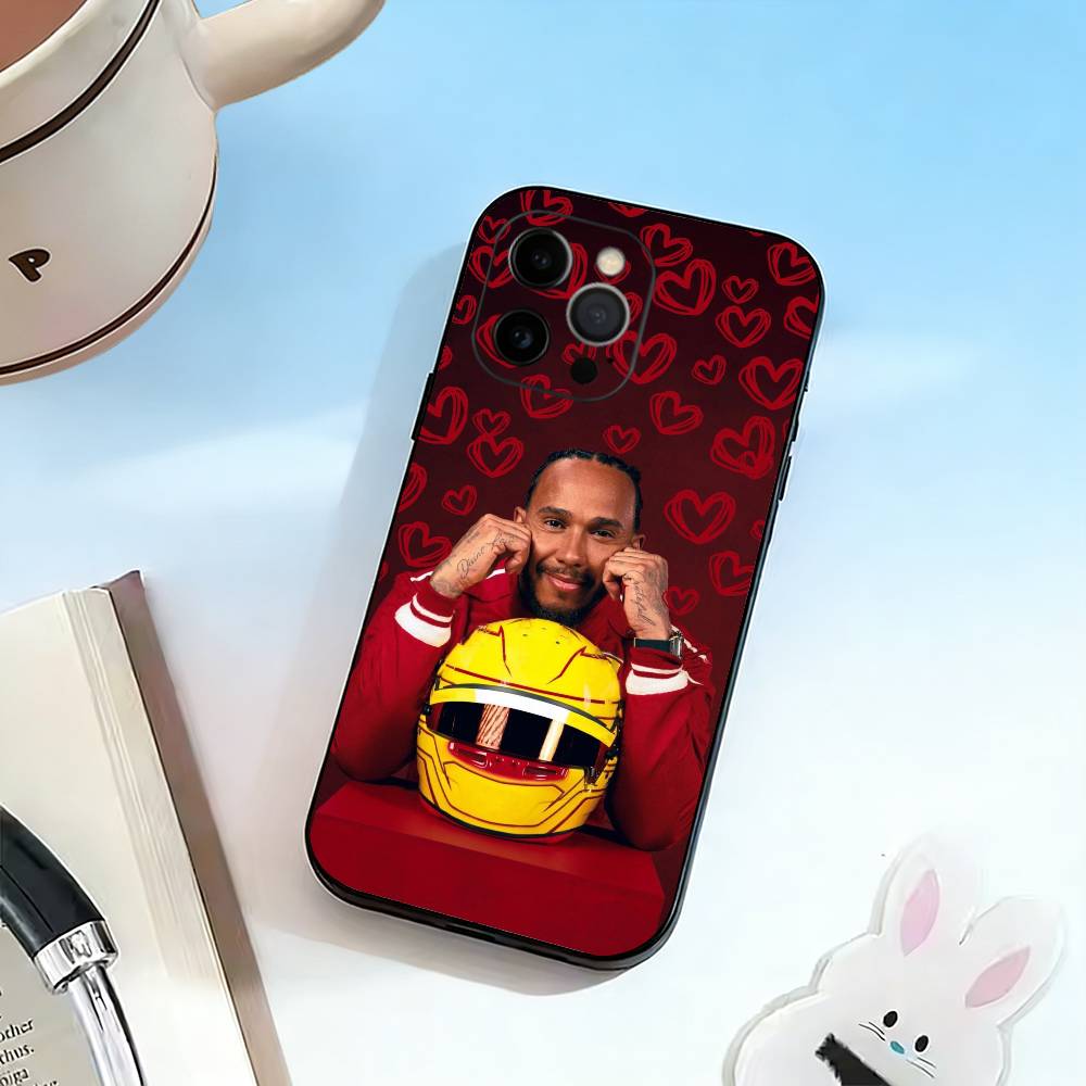 44 L-Lewis H-Hamilton Phone Case Silicone Soft For IPhone 17 16 15 14 13 12 11 X XR Plus Pro Max Plus