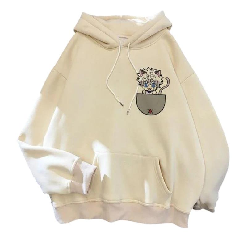 New Animation Peripheral Loose Large Size Casual Men'S And Women'S Hooded Sweater