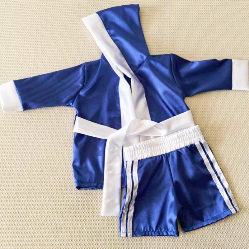 Completo da Boxe per Fotografia di Neonati Delicato sulla Pelle Chiusure Sicure Costume per Celebrazione dei 100 Giorni del Neonato