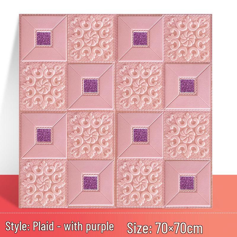 3D Waterproof Self-Adhesive Bedroom Wallpaper for Home Decoration