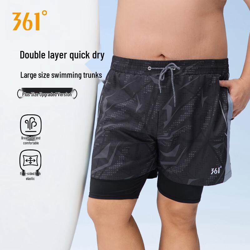 

361° Men s Plus Size Loose Fit Swimming Trunks 4XL (H:180-190cm, W:100-110kg)
