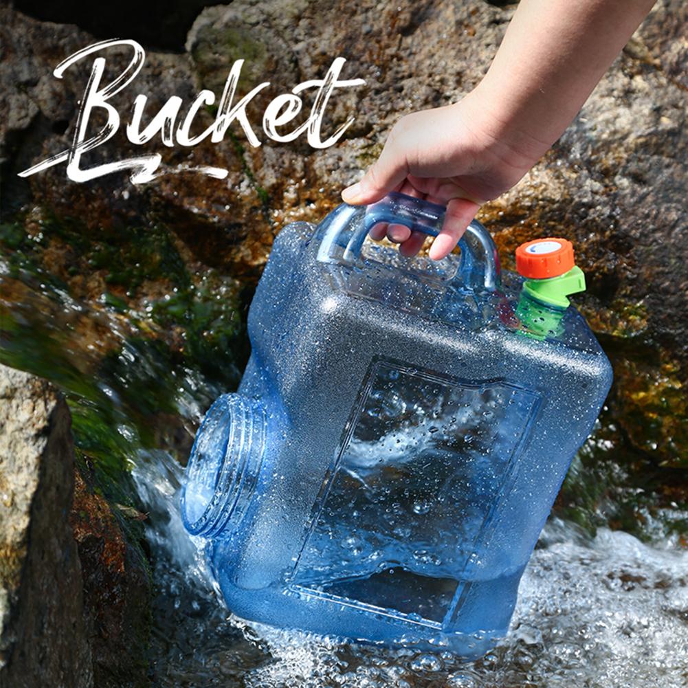 20-7.5L Large Capacity Water Container with Handle for Camping Drinking Water Storage Bucket Travel Water Canister with Faucet