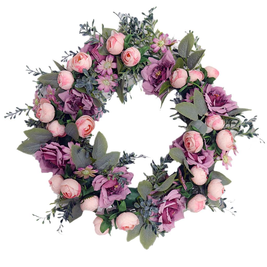 Spring Wreath Hanging Ornament Party Supplies Home Decoration Decor Wreath Front Door Wreath for Mantle Wedding Wall Window