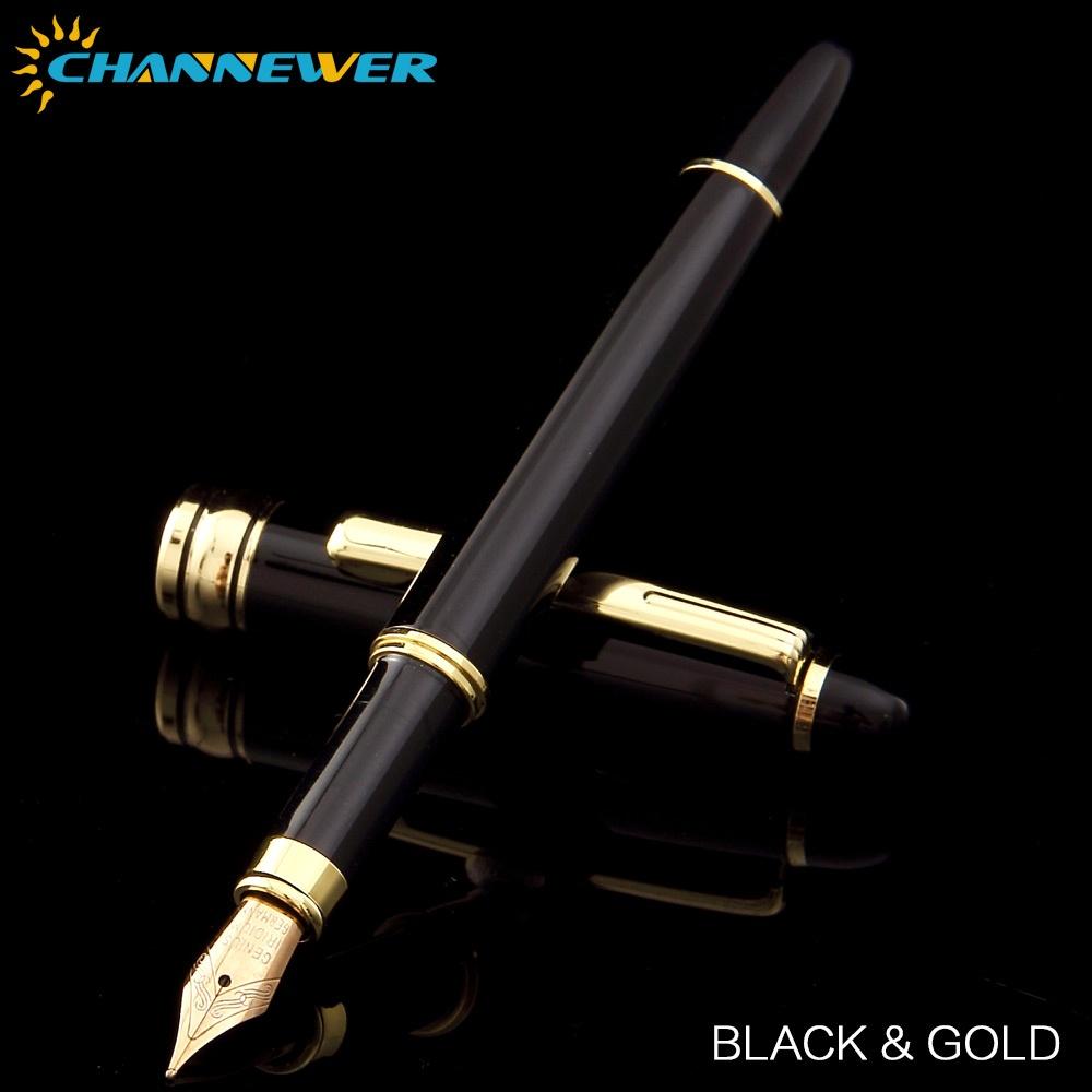 

STONEGO 5 SIZE lassical Metal Black Fountain Pen Converter Calligraphy Pens for Writing Drawing Journal Business Gift Pens