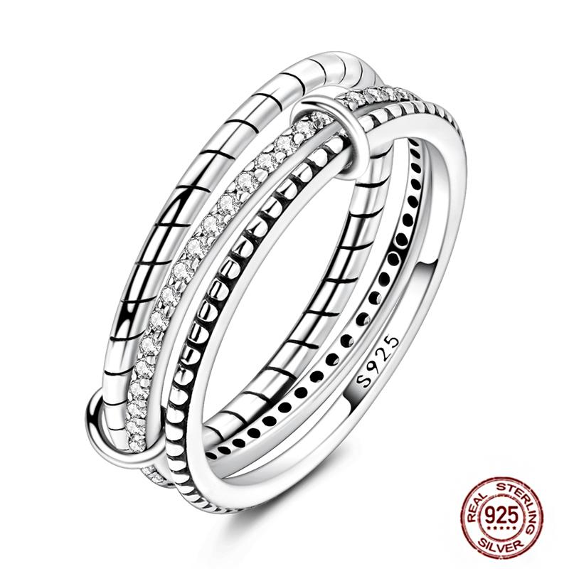 Luminous Firefly 925 Silver Ring Sparkling Rainbow Color Heart Wishbone Flower Original Rings For Women Wedding Jewelry