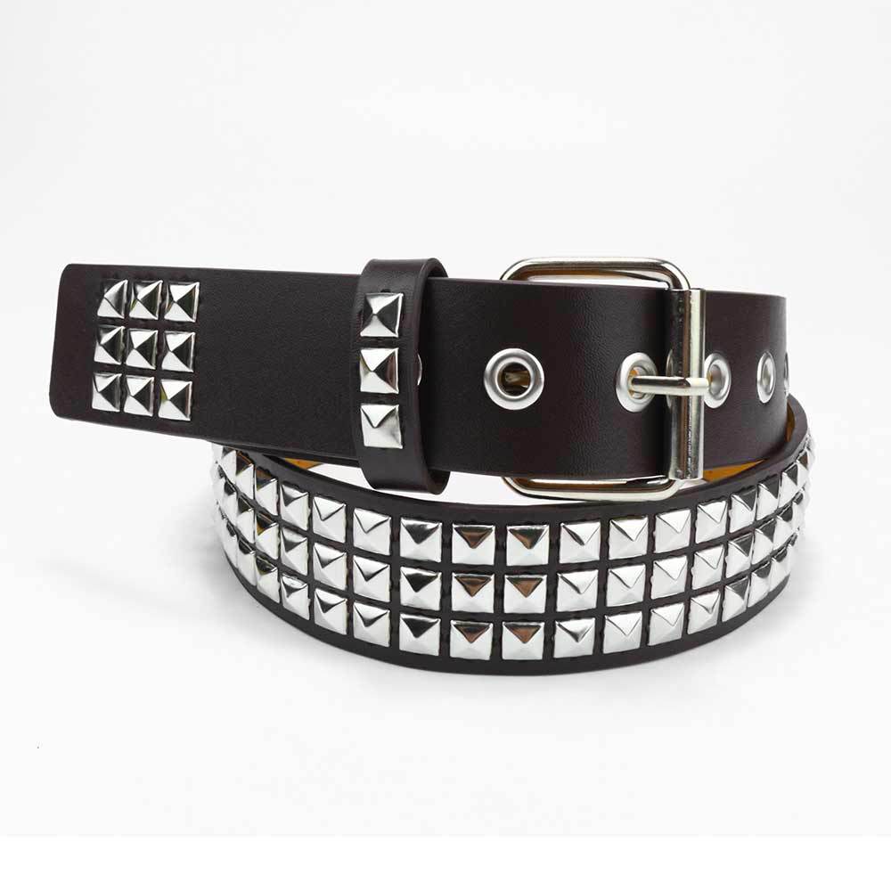 Punk Belt Women'S Metal Rivets Decorative Men'S And Women'S Belts Hip Hop Jeans Belts
