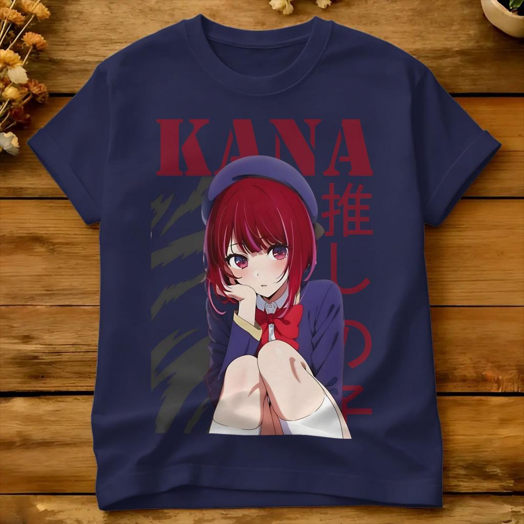 Kana Arima Cute Cotton TShirt For Unisex Summer OshiNoKos Classic TShirts Leisure Tees Plus Size Pattern Tops