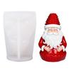 Christmas Theme Candle Silicone Mold Santa Shape Silicone Mould For Handmade Candle Soap Making Epoxy Resin Craft