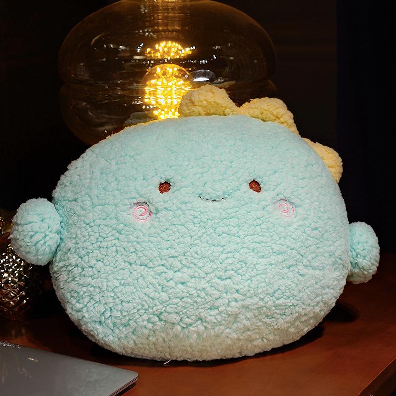 Non-Toxic Kawaii Animal Bear Rabbit Dinosaur Pig Chick Plush Toys Cartoon Stuffed Soft Pillow Back Sofa Cushion