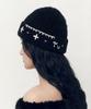 RUBATI Floral Hand-Stitched Beanie_Black