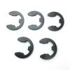 120 Pcs E-Shape Snap Rings M1.5-M10 Manganese Steel Snap Rings 10 Sizes E-Clip Retaining