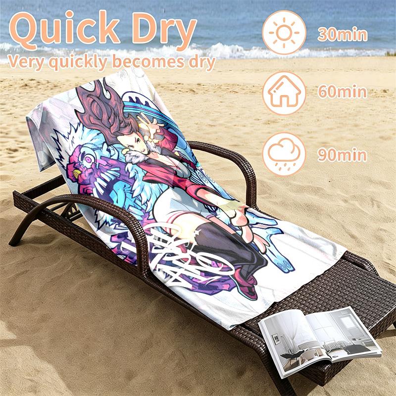 Dandadan Beach towels also serve as bath towels summer essential a musthave for the outdoors the beach and the pool