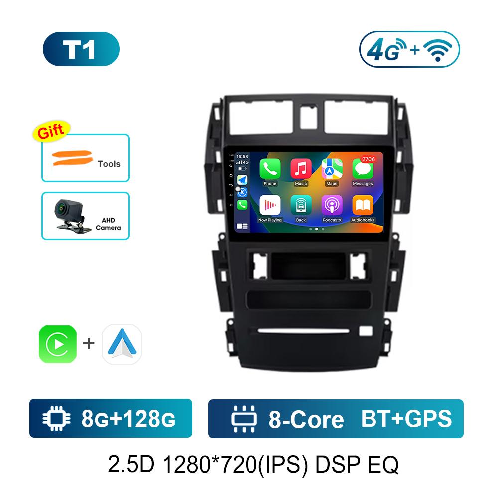 9'' Car Radio Multimedia Player Android System 4G for Nissan Teana J31 2004 - 2007 Carplay GPS Navi WiFi HD Screen DSP Stereo