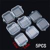 10/20/50/100PCS Jewelry Storage Box Portable Mini Plastic Storage Box Container Earring Ring Earplugs Packaging Storage Case