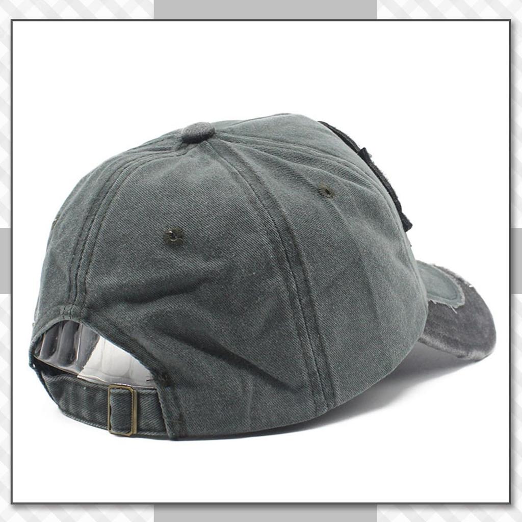 Casquette Chrome Crane CB342 Style Américain Décontracté Vintage avec Broderie Usée et Visière pour Hommes et Femmes (Noir)