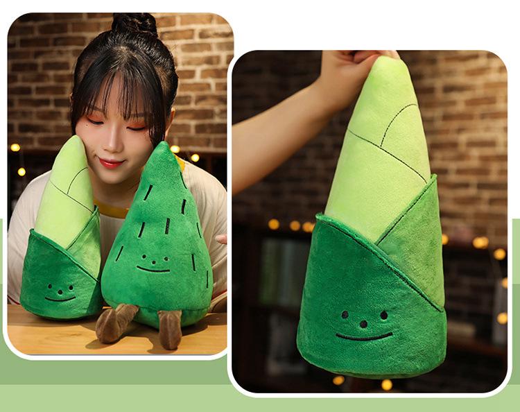 Cross-Border Cute Pine Tree Bamboo Shoot Plush Pillow Toy for Kids