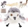 Flapping Sandpiper Cat Toy Interactive Electric Fluttering Sparrow Realistic Bird Flying Toys Engaging Pet Play Accessory
