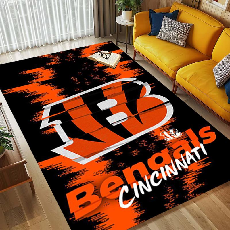 Bengals Pride Living Room Nonslip Area Rug Soft Carpet For Bedroom Game Playroom Sofa Office Home Decor Doormat Christmas Gift C10266