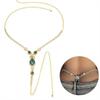 Green Rhinestone Bikini and Body Chain - Sexy European and American Design