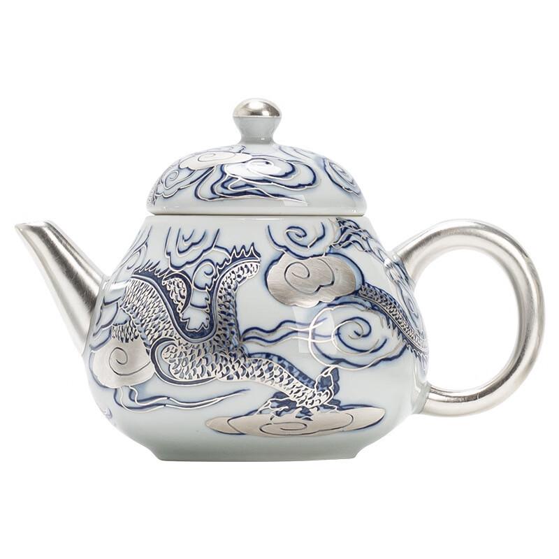 DARUNYAO Dragon Gilded Ceramic Teapot Gift Set