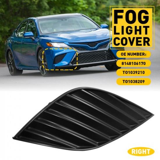 

For 2018- Toyota Camry Front Bumper Fog Light Cover Right Passenger Side EXV