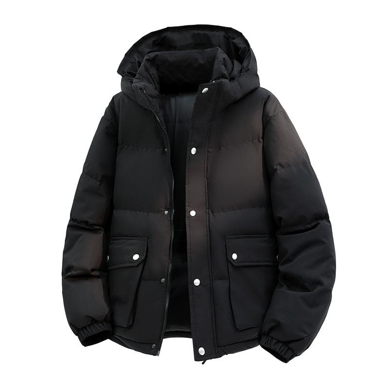 Autumn Winter Men Woman Thick Warm Windproof Hooded Cotton Jacket Men's Casual Padded Coat Male Outerwear
