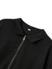Herren Herbst Waffelstrick Reißverschlusstasche Revers Cardigan