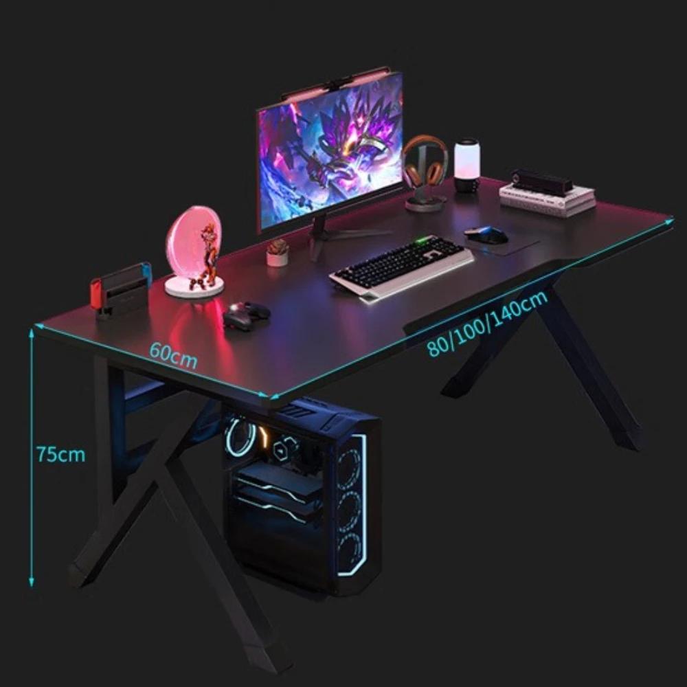 Desktop Computer Desk Ergonomic Gaming Table Bedroom Writing Desk K-type Luxury Stable Gaming Table Double Player Gaming Table