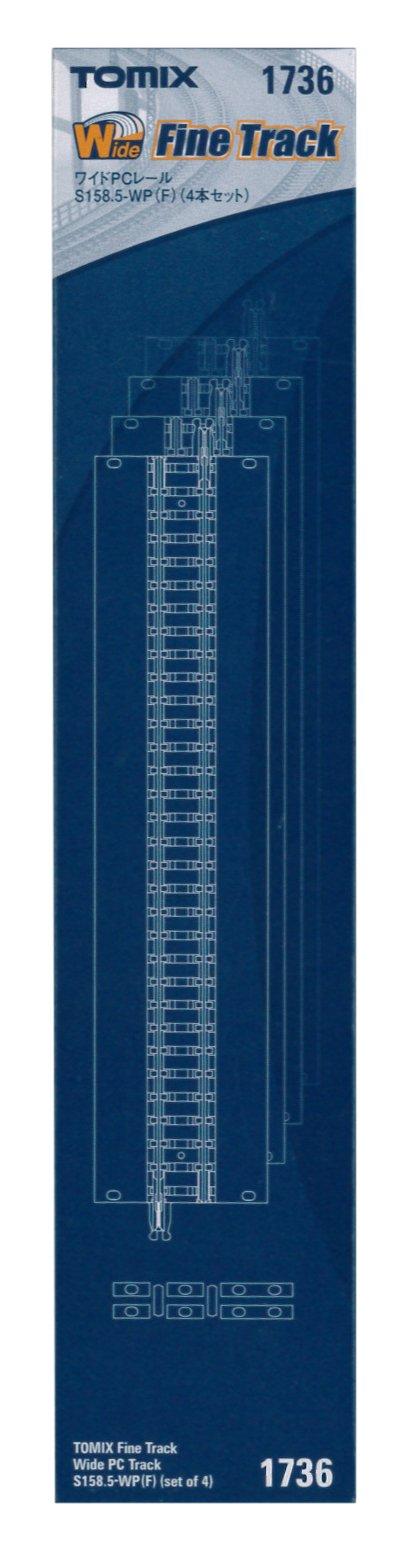 

TOMIX N Gauge Wide PC Rail F Set of 4 1736 Railway Model Supplies S158.5-WP