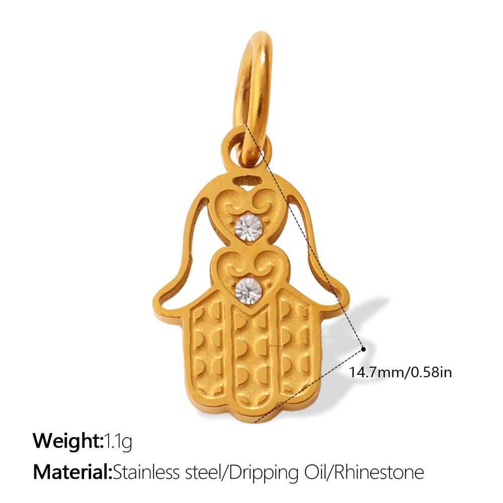 Creative Multi Devil's Eye Hand of Fatima Stainless Steel Pendant