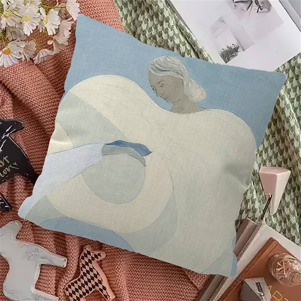 Sofia Lind Lines Girl Cushion Cover Pillow Cover Decor Pillowcase Printed Cushion Case For Couch