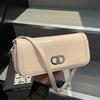 2025 New Niche Design High-end Fashion Solid Color Simple Small Square Bag Versatile Foreign Style Shoulder Portable Women's Bag