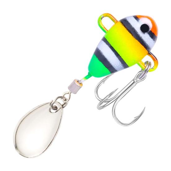 6Pcs 10G/5CM VIB Fishing Lure with Treble Hook Spinning Sequin Long Casting
