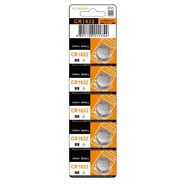 10pcs/5pcs CR1632 Button Batteries 120mAh High Energy Density Replacement DL1632/ER1632/GPCR1632 for Watch