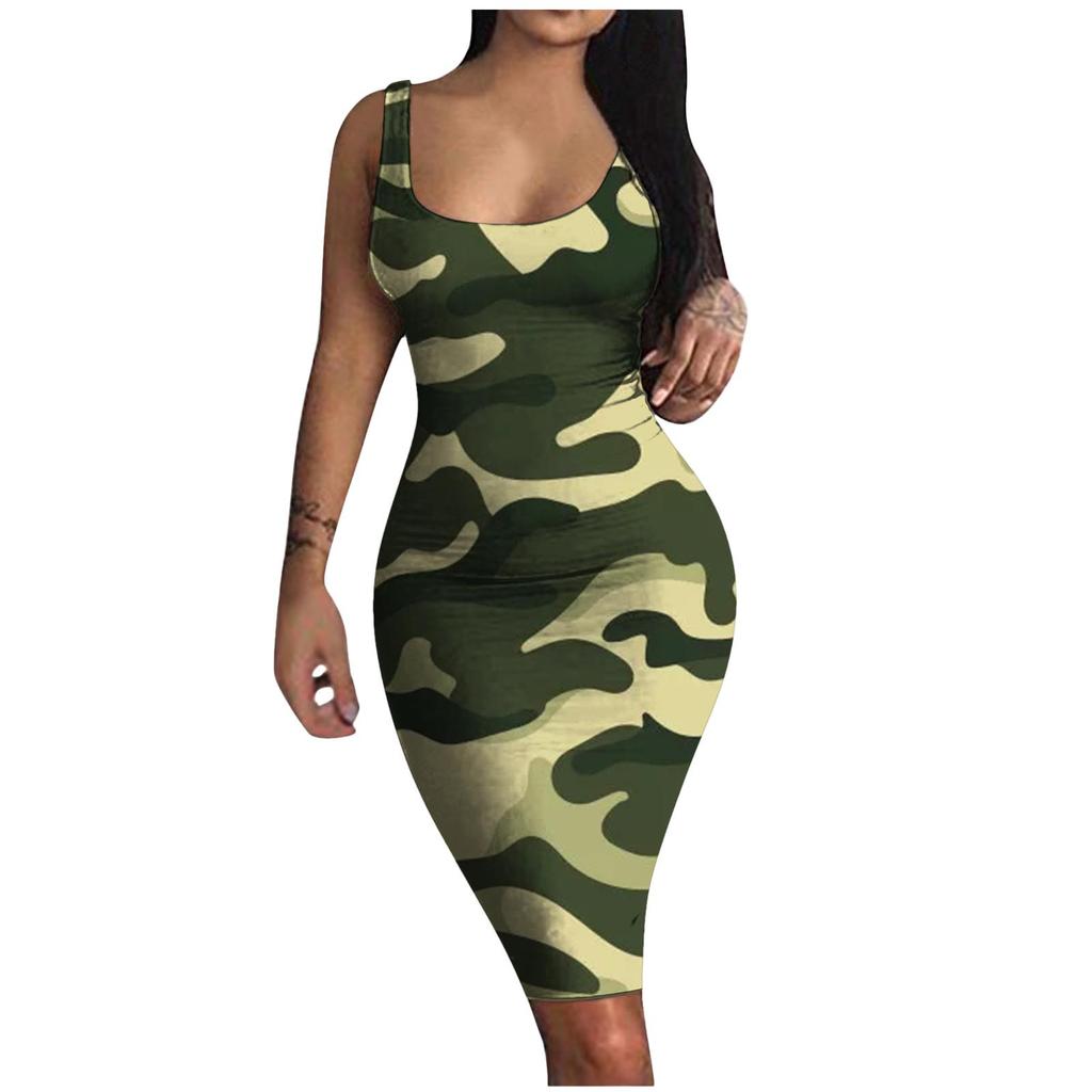 Женское градиентное платье-майка без рукавов, базовое миди, клубное, вечернее платье